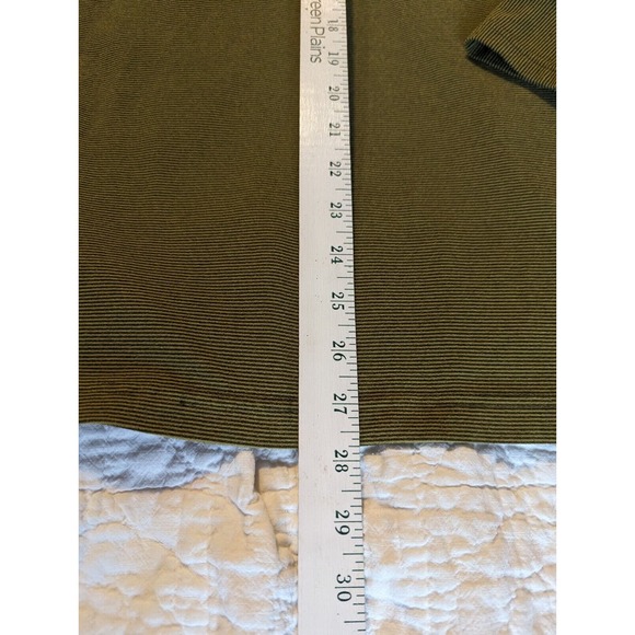 White Sierra Men's 1/4 Zip XL Long Sleeve Pullover Striped Green Stretchy Soft - Picture 8 of 12